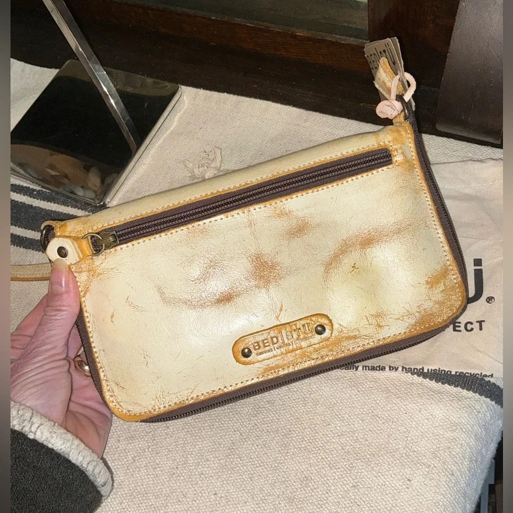 NWT Bed Stu TEMPLETON II Tang Nectar Delux Crossbody Wallet Clutch Retail $185 - Picture 5 of 14